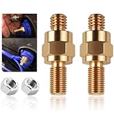 2 Set Side Post Battery Terminal Extension Bolt with Nuts,3/8"-16 Coarse and 3/8"-24 Fine Teeth S...