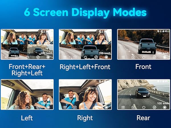 6 screen display modes