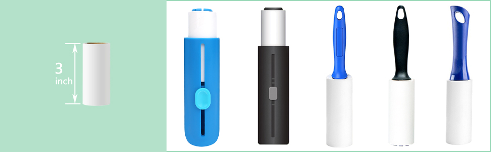 3 inch Mini Lint Roller Refills