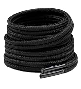 Handshop 2 Pairs Round Boots Shoelaces Heavy Duty Outdoor Shoe Laces 30-63” Shoestrings For Hikin...