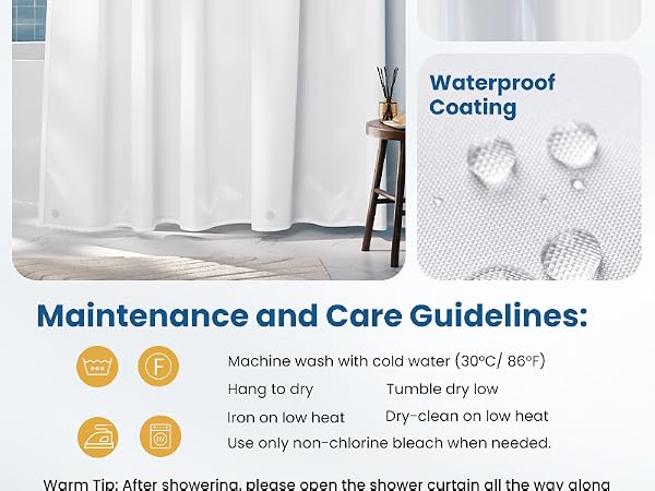 waterproof shower liner fabric