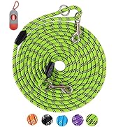 Dog Leash for Dog Training 16FT/30FT/50FT/100FT Long, Reflective Threads Rope Check Cord Dog Leas...