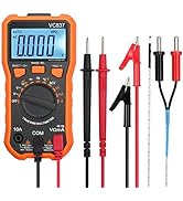 Proster Autoranging Multimeter 6000 Count - AC DC Current Tester Voltage Meter Volt Ohm Meter wit...
