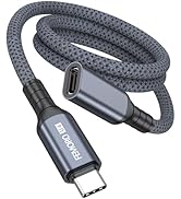 USB C Extension Cable 3ft, [8K@30Hz/20Gbps/240W] USBC Extender, 4K Dual Video Display Type-C Male...