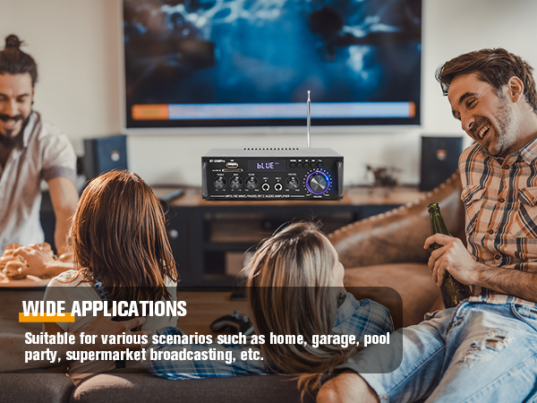  stereo receiver for home audio