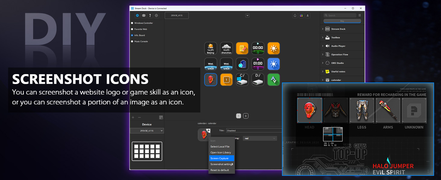 Stream Controller, Stream Deck with 15 Macro Keys Customizable, Gaming Macro Keypad