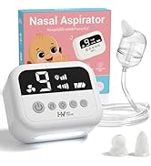 HEYVALUE Nasal Aspirator for Baby, Hospital Grade Nose Sucker with 9 Levels Suction, Night Light ...