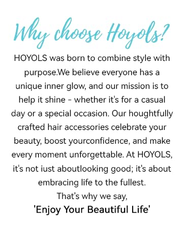 HOYOLS Soft Thick Seamless Soft Hair Ties, Ponytail Scrunchies Head Bands No Damage Ponytail Holder
