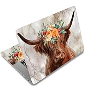 SUPERDANT Laptop Skin Sticker Highland Cow Laptop Notebook Decals | Personalized Universal Comput...