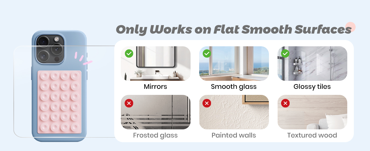 Only Works on Flat Smooth Surfaces