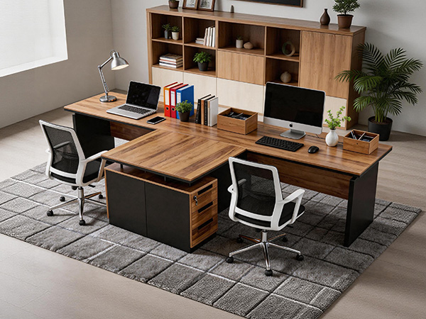 L-Shaped Executive Desk for office