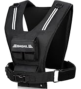 BAGAIL Weighted Vest Men, 20lb/30lb/40lb Adjustable Weight Vest for Woman with Removable Iron Wei...