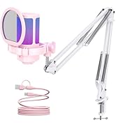 UHURU Gaming USB Microphone for PC: Streaming Computer Mic with Noise Cancellation - Condenser Mi...