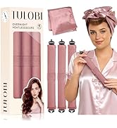 TULOBI 3 Pcs Heatless Curls Overnight - Upgraded Velvet Heatless Hair Curler with Velcro Fastener...