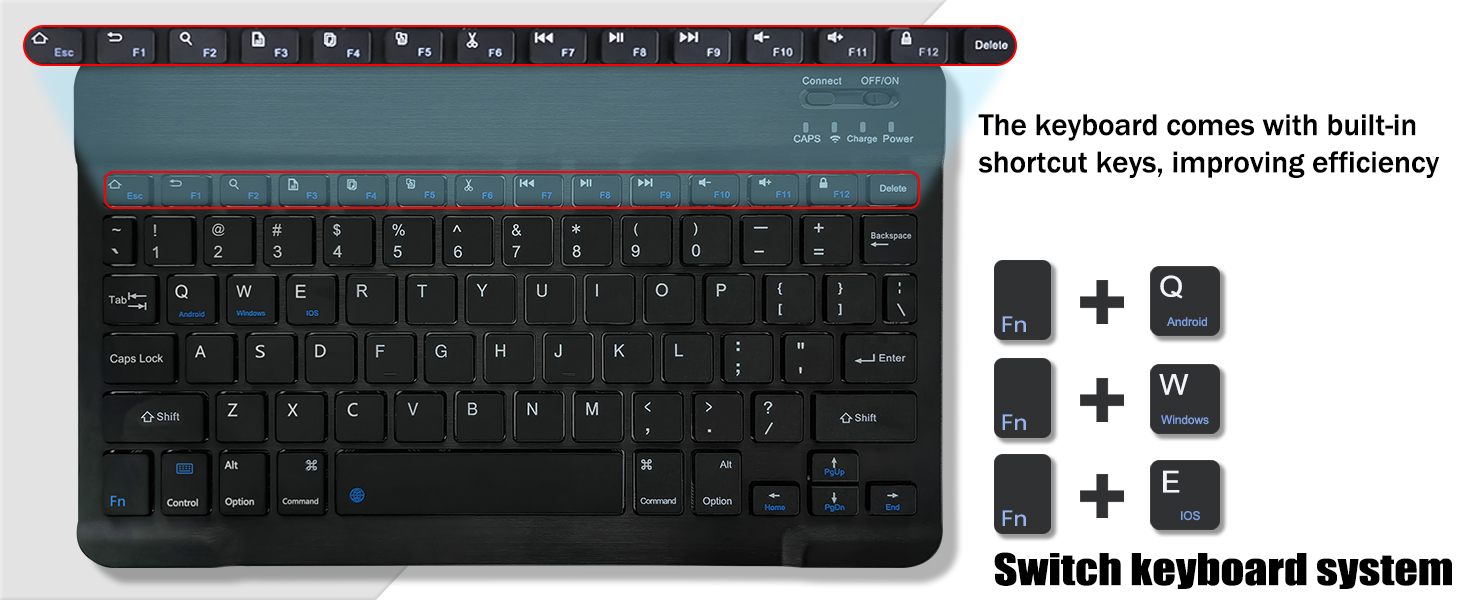 HD 10/10 Plus Keyboard case-Black+-3