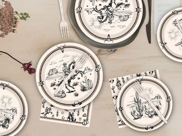 plate and napkin