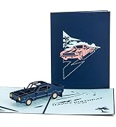 Ribbli Muscle Car (Navy) Handmade 3D Pop Up Card,Greeting Card,Car Card,Birthday Card,For Him,Her...
