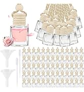 240 Pcs Car Diffuser Bottle Set with Wooden Caps,Dropper and Funnel, Empty Glass Car Air Freshene...