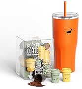 CHEERFUL GOAT Instant Cold Brew Coffee Ceramic-Lined Travel Mug – Specialty Pocket Coffee 100% Ar...