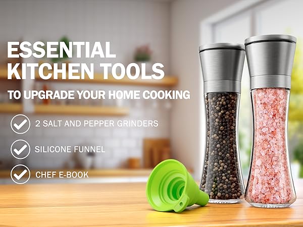 salt and pepper grinder set