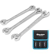 DURATECH Flare Nut Wrench Set, Metric, 3-piece, 10, 12, 13, 14, 15, 17mm, CR-V Steel, Organizer P...