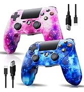 Controller for PS4, Wireless Controller 2 Pack for Sony PlayStation 4/Slim/Pro, Remote Control wi...