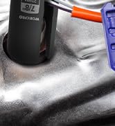 WORKPRO 7PCS O2 Oxygen Sensor Socket, Automotive 3/8