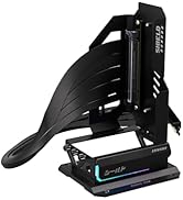 EZDIY-FAB Shield ARGB Upright GPU Mount with PCIe 5.0 Riser Cable, Vertical GPU Bracket Support R...
