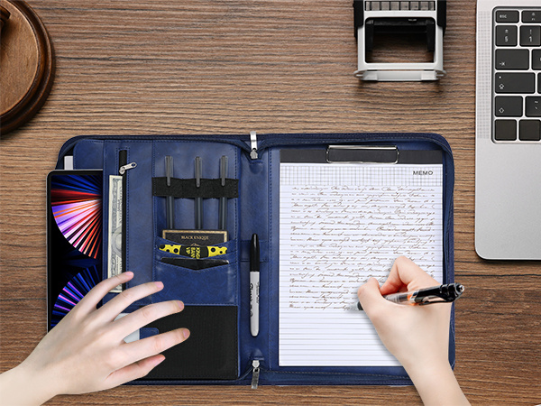 ProCase Portfolio Business Padfolio Folder with Zipper