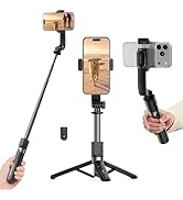 ORICO Aluminum Portable Selfie Stick Tripod, 35'' Mini Tripod for iPhone, Extendable Stand with D...