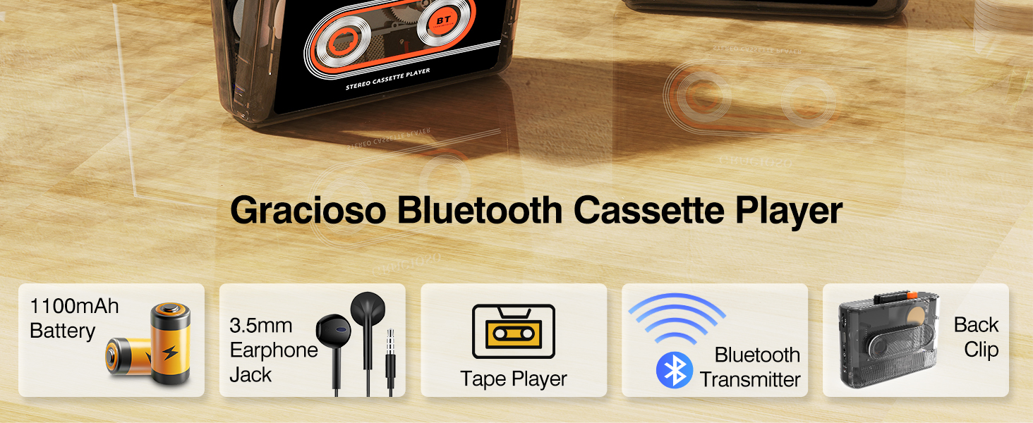 bluetooth tape player