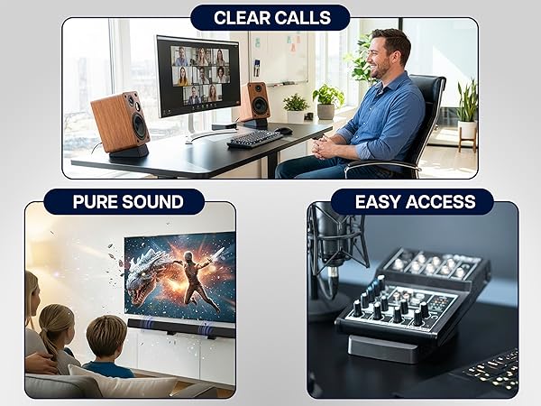 desktop speaker stands wedge angled audio riser anti vibration pad bookshelf speaker base tilt
