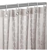 ZEMAHOME EVA 3D Grey Geometric Plastic Shower Curtain Liner - Premium Light Weight 72" x 72" Bath...