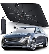 Aomiker Car Windshield Sun Shade Umbrella - [10 Fiberglass Ribs] Foldable Front Window Sunshade, ...