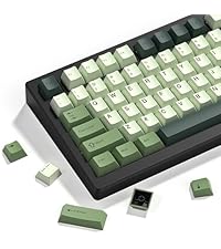 dagaladoo Double Shot PBT keycaps for Mechanical Keyboard,Black/White Topographic Key Board keycaps,...