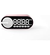 Audster Mini Bluetooth Alarm Speaker with Vibrant Multi-Color LED Lights, Superior Sound Quality ...