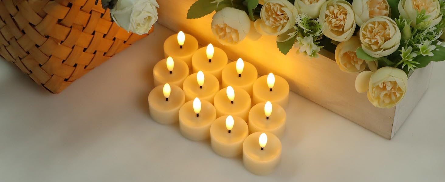 Flickering Flameless LED Tea Lights