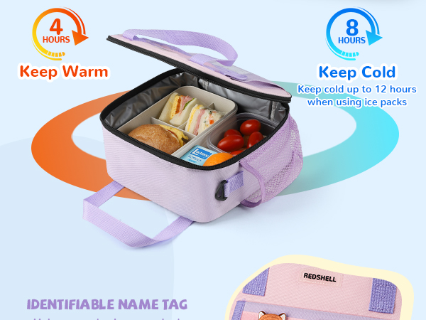 purple lunch box for girls