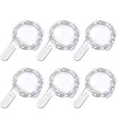 TingMiao Cool White Fairy String Lights Battery Operated Fairy Lights Firefly Lights LED Starry S...