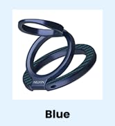 blue magnetic phone ring grip