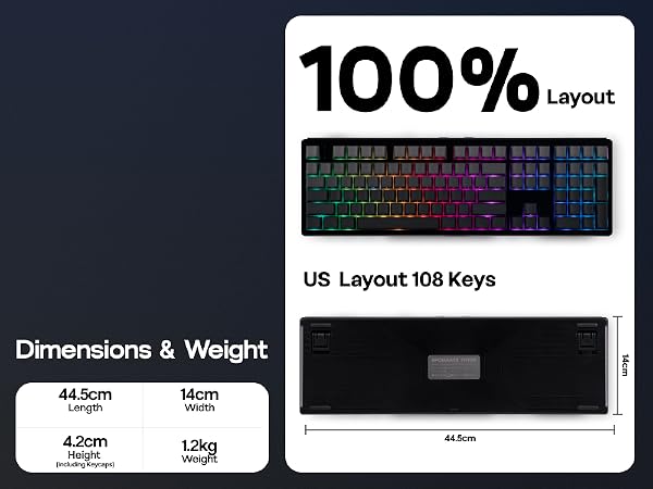 TH108 Wireless Gaming Keyboard