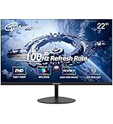 ArcticPro 22 inch 100Hz Monitor, Full HD (1920 x 1080p) Computer Monitor, 105% sRGB, 3000:1 Contr...