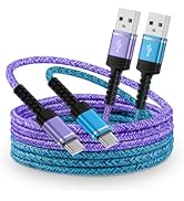 Samsung S25 Ultra USB Type C Charger Cord, 10FT Long USB A to USB C Cable Fast Charging for Samsu...