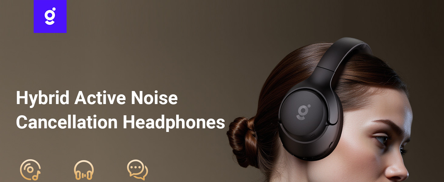 Hybrid Active Noise Cancelling Headphones