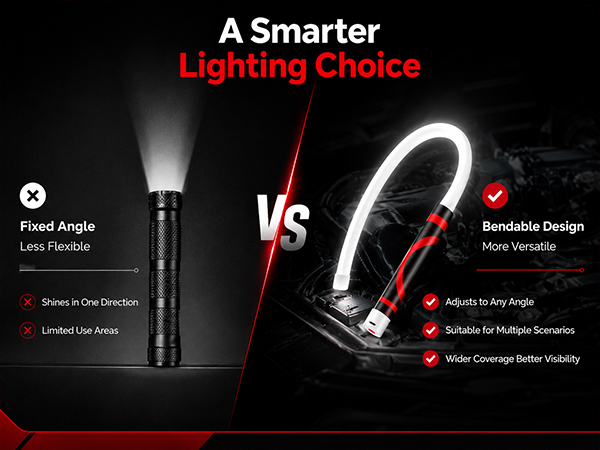bendable led flashlight stick