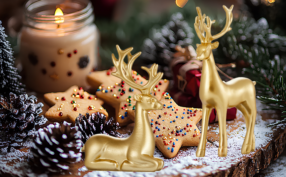 Christmas 2-piece set of deer ornaments
