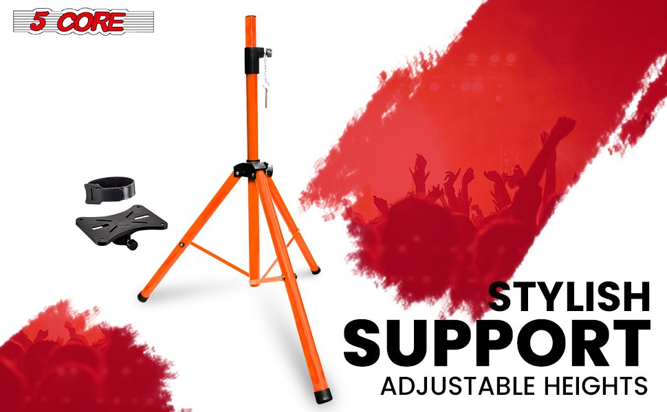 PA Speaker Stands, Professional Heavy-Duty Tripod, Universal PA DJ Tripod Speaker Stand