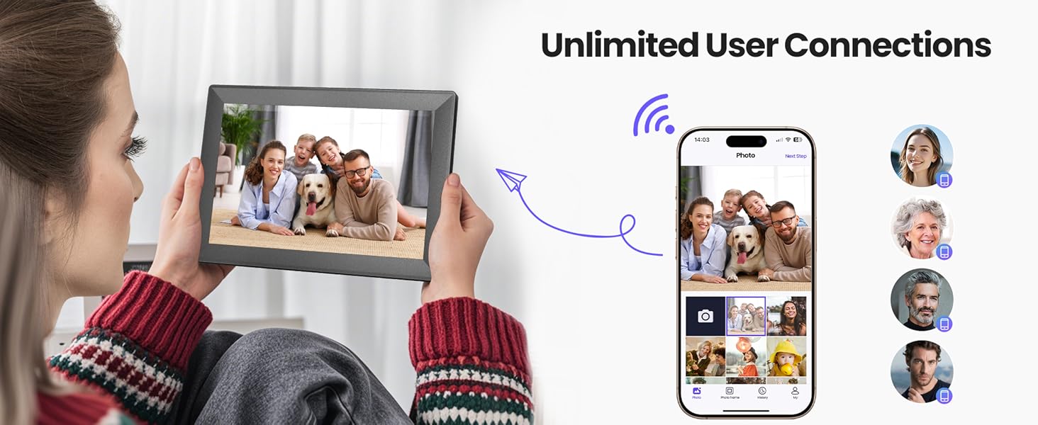 Digital picture frame wifi samrt Eletric photo frame Uhale 10.1 inch