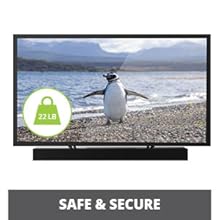 Sound bar safe and secure