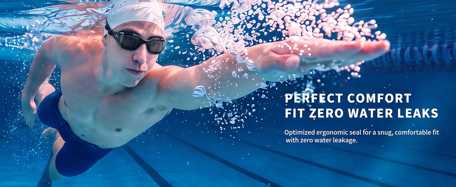 Anti-fog swimming goggles